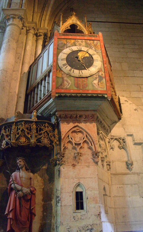 Medieval Clock in St Peter's Cathedral, Beauvais by A.M. Roos