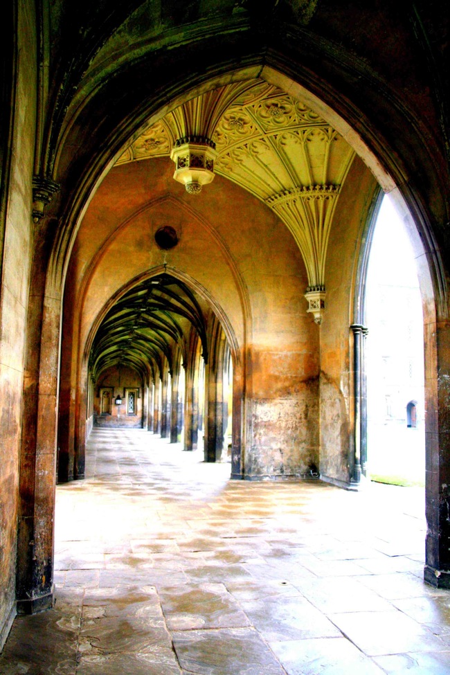 Cloisters of St. John's College, Cambridge, by A.M. Roos
